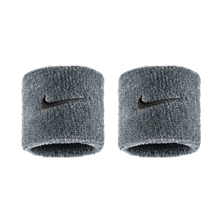 Nike opaska na nadgarstek Swoosh Classic (mieszanka bawełny) 2025 szara - 2 sztuki