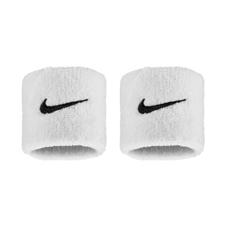 Nike opaska na nadgarstek Swoosh Classic (mieszanka bawełny) 2025 biała - 2 sztuki