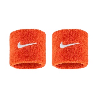 Nike opaska na nadgarstek Swoosh Classic (mieszanka bawełny) 2025 pomarańczowa - 2 sztuki
