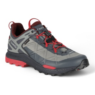 Buty trekkingowe AKU Rocket DFS GTX (Fast-Hiking, wodoodporne) szare/czerwone męskie