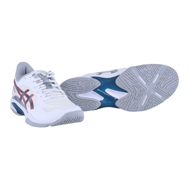 Asics buty halowe Blade FF 2 (buty do squasha i badmintona) 2025 białe/makoblue męskie