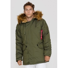 Alpha Industries Kurtka zimowa Explorer ciemnozielona męska
