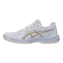 Buty halowe Asics Upcourt 6 GS (szkoła podstawowa) białe/szampańskie dziecięce