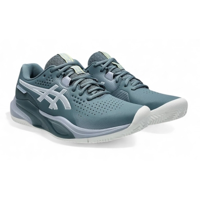 Buty tenisowe Asics Gel Challenger 15 Clay/Sandplatz (amortyzacja) szaro-niebieskie męskie