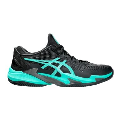 Buty tenisowe Asics Gel Court FF 3 na nawierzchnię ceglaną/piaskową/stabilność czarne/mintowe męskie