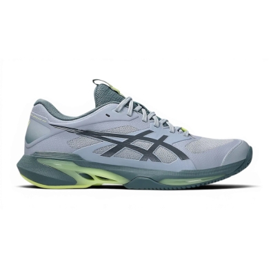 Asics buty tenisowe Solution Speed FF 4 na nawierzchnię ceglaną/piaskową/lekkość szaro-niebieskie męskie
