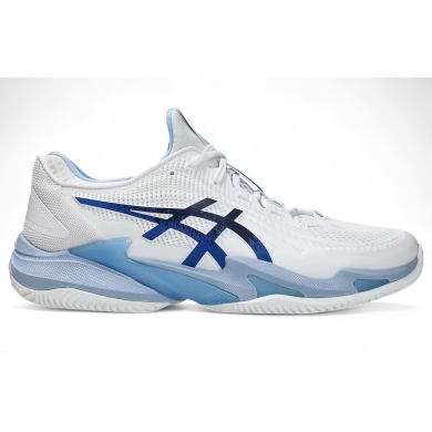 Buty tenisowe Asics Gel Court Novak FF 3 Clay/Sandplatz/Stabilität 2025 białe/niebieskie męskie