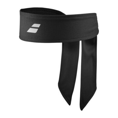 Opaska na głowę Babolat Tie Headband czarna - 1 sztuka