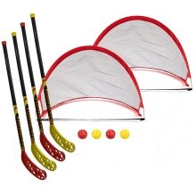 Zestaw Bandito Funhockey Mini (Floorball) Pop Up Bramka (4x kije, 4x piłki, 2x bramka Mini)