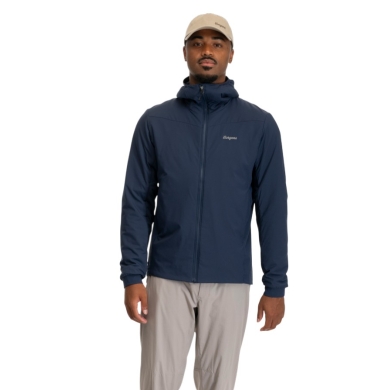 Kurtka wędrowna Bergans Holo Insulated Hood (4-kierunkowy stretch) granatowa męska