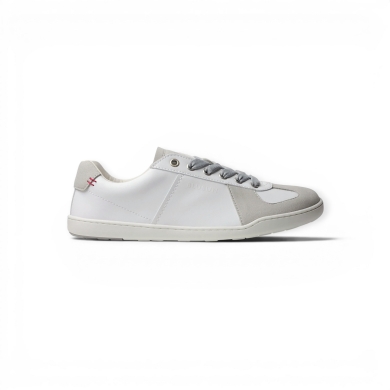 Blusun Barfussschuhe Sneaker BLSN-201W (skóra gładka/ zamsz) biały/szary damskie