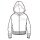 Champion Bluza z kapturem Hoodie Fullzip (Bawełna) 2022 biała Dziewczęta
