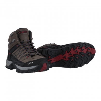 CMP Buty trekkingowe Rigel Mid WP (wodoodporne) ciemny brąz męskie