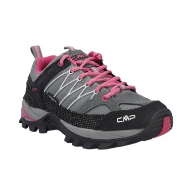 CMP Buty trekkingowe Rigel Low WP (Trekking, wodoodporne) szare/fuksjowe Damskie