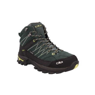 CMP Buty trekkingowe Rigel Mid Trekking WP (Trekking, wodoodporne) ciemnozielone/czarne męskie