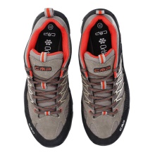 CMP Buty trekkingowe Rigel Low WP (wodoodporne) desertbeige/czarny/czerwony męskie