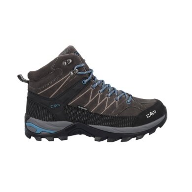 CMP Buty trekkingowe Rigel Mid Trekking WP (wodoodporne) czekoladowobrązowe/petrol męskie