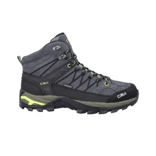 CMP Buty trekkingowe Rigel Mid Trekking WP (Trekking, wodoodporne) szare/fluogelb męskie