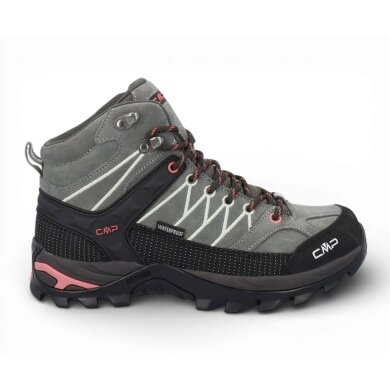 CMP Buty trekkingowe Rigel Mid WP (Trekking, wodoodporne) avocado/koral dla kobiet