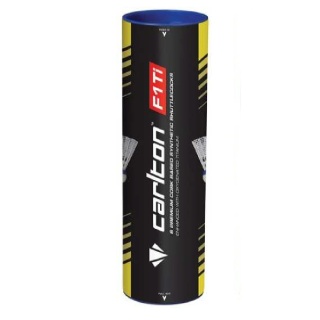 Carlton Piłki do badmintona F1 Ti Nylon Korkowa biała puszka 6 sztuk