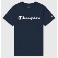 Champion T-shirt rekreacyjne (bawełna) Crew z logo 2023 granatowy chłopcy