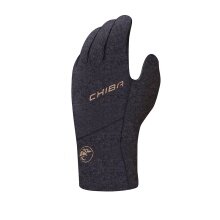 Rękawice rowerowe Chiba Winter All Natural Glove Ciepłe (wierzch z ciepłej wełny) czarne - 1 para