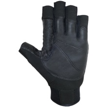 Rękawice wspinaczkowe Chiba Via Ferrata X-Trem (Quickpull - pomoc w ściąganiu, ze skóry Nappa) czarne - 1 para