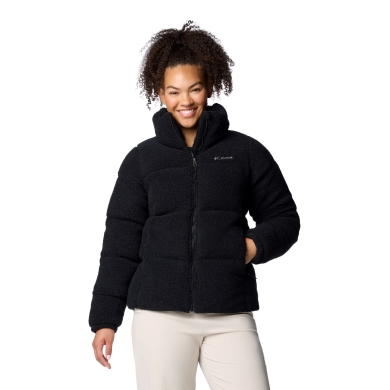 Kurtka zimowa Columbia Fleece Puffect Sherpa (izolacja Thermarator™) czarna damska