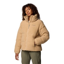 Kurtka zimowa Columbia Fleece Puffect Sherpa (izolacja Thermarator™) jasnobrązowa damska