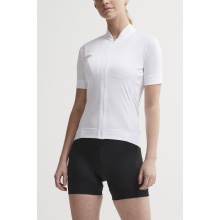 Craft Koszulka rowerowa Core Essence Jersey Tight Fit (optymalna swoboda ruchów) biała damska