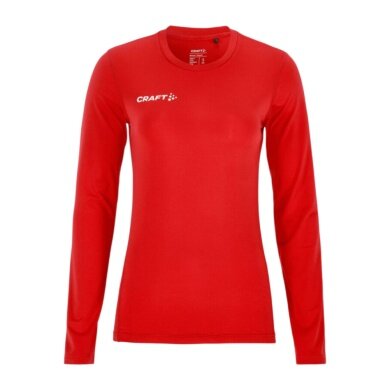 Craft funkcjonalna bielizna termoaktywna longsleeve Ability LS (transport wilgoci, bardzo elastyczny materiał) czerwony damski