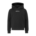Craft Bluza z kapturem Community 2.0 Logo Hoodie (dopasowanie sportowe) czarna dziecięca