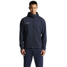 Craft Bluza z kapturem Community 2.0 Logo Full Zip Hoodie (Bawełna/Poliester) granatowa Męska