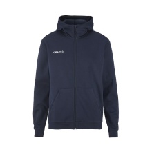 Craft Bluza z kapturem Community 2.0 Logo Full Zip Hoodie (Bawełna/Poliester) granatowa Męska
