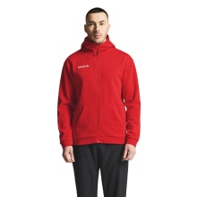 Craft Bluza z kapturem Community 2.0 Logo Full Zip Hoodie (Bawełna/Poliester) czerwony Mężczyźni