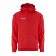 Craft Bluza z kapturem Community 2.0 Logo Full Zip Hoodie (Bawełna/Poliester) czerwony Mężczyźni