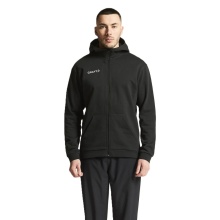 Craft Bluza z kapturem Community 2.0 Logo Full Zip Hoodie (Bawełna/Poliester) czarna Męska