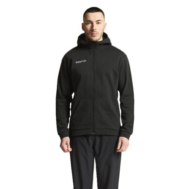 Craft Bluza z kapturem Community 2.0 Logo Full Zip Hoodie (Bawełna/Poliester) czarna Męska