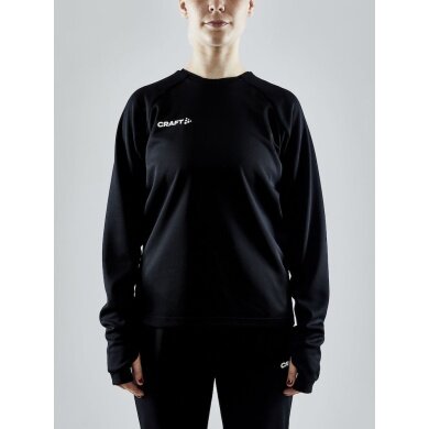 Craft Sportowa koszulka z długim rękawem Evolve Crew Neck - z materiału elastycznego - czarna dla kobiet
