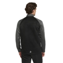 Craft Sportowa koszulka z długim rękawem Squad 2.0 Halfzip (ergonomiczny design, wysoka elastyczność) czarna/szara męska