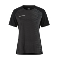 Koszulka sportowa Craft Extend 2.0 Graphic Jersey (100% recyklingowany poliester, transport wilgoci) czarna damska