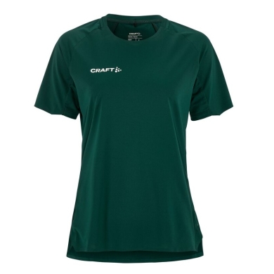Koszulka sportowa Craft Sport-Shirt Extend 2.0 (100% recyklingowany poliester, transport wilgoci) ciemnozielona damska
