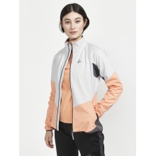 Craft Softshelljacke Glide (wiatrproof, wodoodporny) szary/brzoskwinia Damska