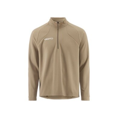 Koszulka sportowa Craft Longsleeve Extend 2.0 Half Zip (nowoczesny wygląd, bardzo elastyczny materiał) beżowa męska