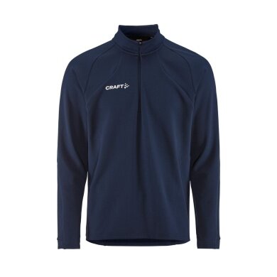 Koszulka sportowa Craft Longsleeve Extend 2.0 Half Zip (nowoczesny wygląd, bardzo elastyczny materiał) granatowa męska