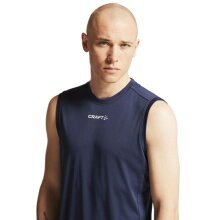 Craft Sport-Tank Rush 2.0 Singlet bez rękawów (100% rec. poliester) granatowy męski