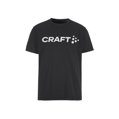 Koszulka sportowa Craft Community 2.0 Tee (Logo, mieszanka bawełny) czarna męska