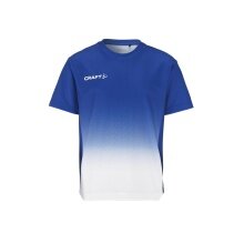Koszulka sportowa Craft Evolve 2.0 Structured Graphic Jersey (elastyczny materiał) niebiesko-biała dla dzieci