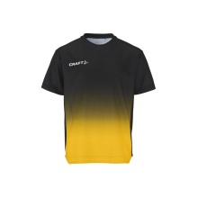 Koszulka sportowa Craft Evolve 2.0 Structured Graphic Jersey (elastyczny materiał) czarna/żółta dziecięca