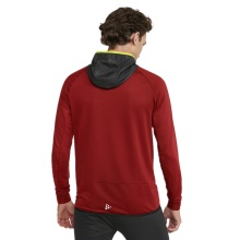 Craft Kurtka Treningowa Extend Full Zip (z kieszeniami na zamek błyskawiczny, elastyczny materiał) bordowy Mężczyźni